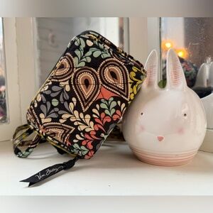 Vera Bradley Crossbody Sierra On The Square Paisley Wallet Purse Adj. Strap